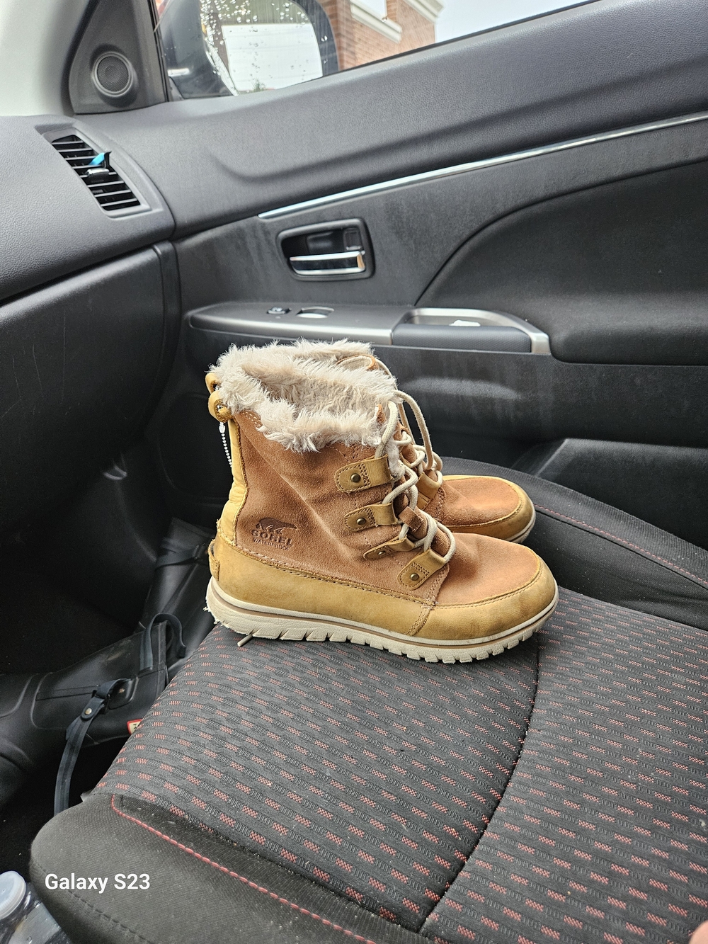 Sorel Cozy Joan Women’s Size 9 Brown Suede Faux Fur Waterproof Winter Boots
